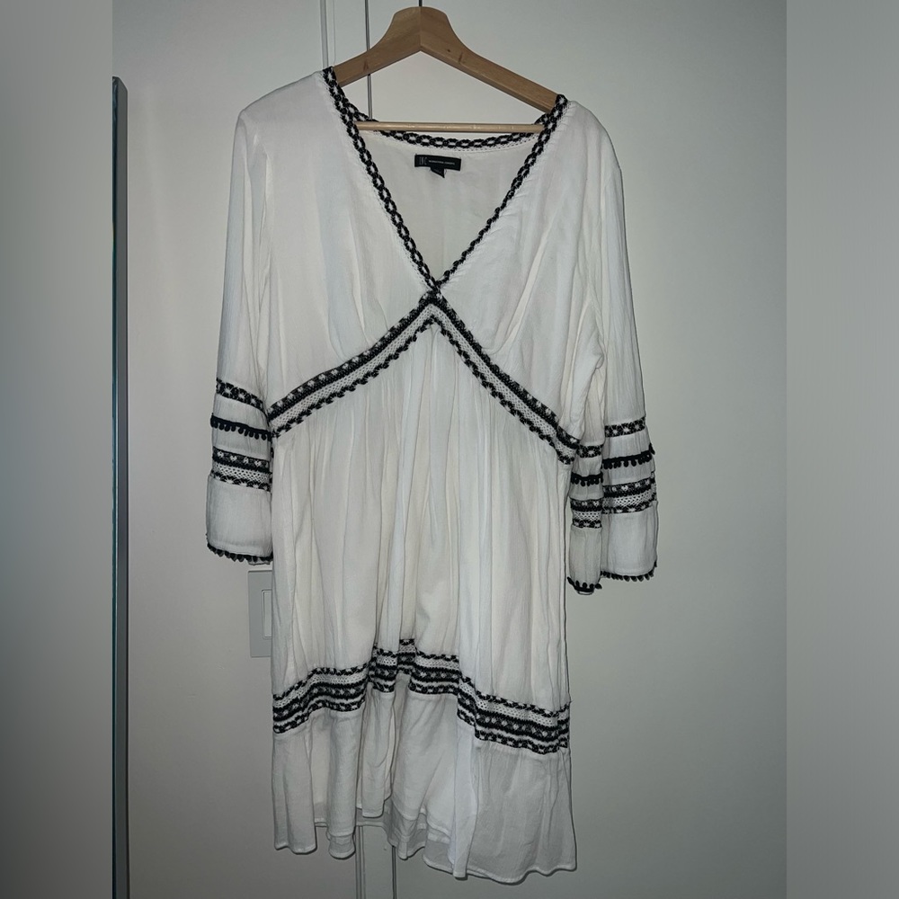 White and Black Dress